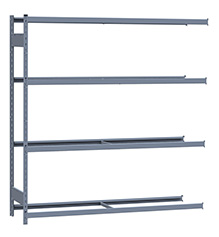 Medium Duty Mini-Rack Shelving - 72" W x 18" D x 75"H, Adder w/ 4 Shelves