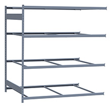 Medium Duty Mini-Rack Shelving - 72" W x 48" D x 75"H, Adder w/ 4 Shelves