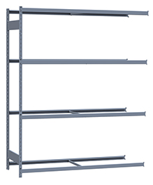 Medium Duty Mini-Rack Shelving - 72" W x 24" D x 87" H, Adder w/ 4 Shelves
