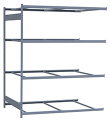 Medium Duty Mini-Rack Shelving - 72" W x 48" D x 87" H, Adder w/ 4 Shelves