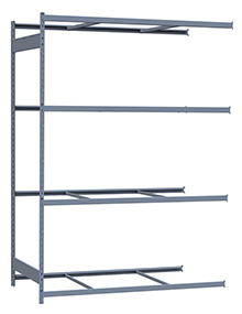 Medium Duty Mini-Rack Shelving - 72" W x 36" D x 99" H, Adder w/ 4 Shelves