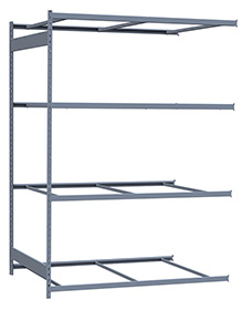 Medium Duty Mini-Rack Shelving - 72" W x 48" D x 99" H, Adder w/ 4 Shelves