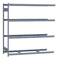 Heavy Duty Mini-Rack Shelving - 72" W x 24" D x 75"H, Adder w/ 4 Shelves