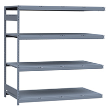 Heavy Duty Mini-Rack Shelving - 72" W x 36" D x 75"H, Adder w/ 4 Shelves & Steel Decking