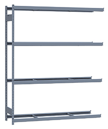 Heavy Duty Mini-Rack Shelving - 72" W x 18" D x 87" H, Adder w/ 4 Shelves