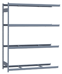Heavy Duty Mini-Rack Shelving - 72" W x 24" D x 87" H, Adder w/ 4 Shelves