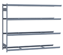 Heavy Duty Mini-Rack Shelving - 96" W x 24" D x 75"H, Adder w/ 4 Shelves