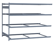 Heavy Duty Mini-Rack Shelving - 96" W x 48" D x 75"H, Adder w/ 4 Shelves