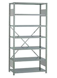 Open Steel Industrial Shelving - 36" W x 18" D x 75" H, 7-Shelf Starter, 800 lbs. cap. per shelf