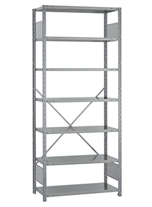 Open Steel Industrial Shelving - 36" W x 18" D x 87" H, 7-Shelf Starter, 800 lbs. cap. per shelf
