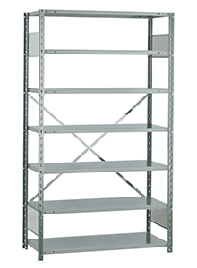 Open Steel Industrial Shelving - 42" W x 18" D x 75" H, 7-Shelf Starter, 650 lbs. cap. per shelf