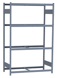 Medium Duty Mini-Rack Shelving - 48" W x 24" D x 75"H, Starter w/ 4 Shelves