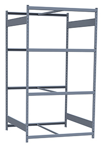 Medium Duty Mini-Rack Shelving - 48" W x 48" D x 87" H, Starter w/ 4 Shelves