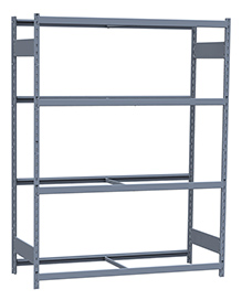 Medium Duty Mini-Rack Shelving - 60" W x 24" D x 75"H, Starter w/ 4 Shelves