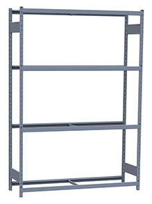 Medium Duty Mini-Rack Shelving - 60" W x 18" D x 87" H, Starter w/ 4 Shelves