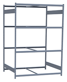 Medium Duty Mini-Rack Shelving - 60" W x 48" D x 87" H, Starter w/ 4 Shelves