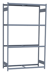 Medium Duty Mini-Rack Shelving - 60" W x 24" D x 99" H, Starter w/ 4 Shelves