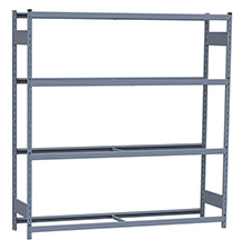 Heavy Duty Mini-Rack Shelving - 72" W x 18" D x 75"H, Starter w/ 4 Shelves