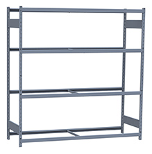 Medium Duty Mini-Rack Shelving - 72" W x 24" D x 75"H, Starter w/ 4 Shelves