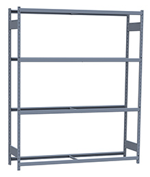 Medium Duty Mini-Rack Shelving - 72" W x 18" D x 87" H, Starter w/ 4 Shelves