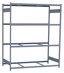 Medium Duty Mini-Rack Shelving - 72" W x 36" D x 87" H, Starter w/ 4 Shelves