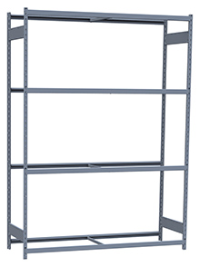 Medium Duty Mini-Rack Shelving - 72" W x 24" D x 99" H, Starter w/ 4 Shelves