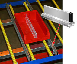 Standard Guide Rail for 52" Deep Carton Flow Shelf