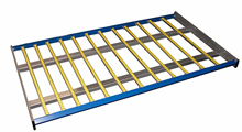 Carton Flow Shelf - 6 Lane - 96"D x 96"W, 15.2" Lane Width, 2400 lb. Cap.