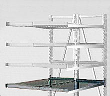 Steel Pick Shelf Kit - Double - Straight/Straight, 39"w x 48"d