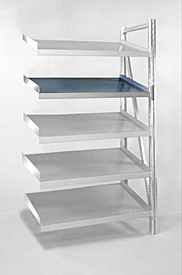 Steel Pick Shelf Kit - Single - Tilt, 39"w x 24"d