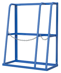 Vertical Bar Storage Rack - 2 Openings (Left Wide Opening) 48-1/2"W x 24"D x 61"H, 1,500 lbs. Capacity Per Opening