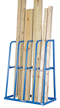 Vertical Bar Storage Rack - 4 Openings, 48-1/2"W x 24"D x 61"H, 1,500 lbs. Capacity Per Opening