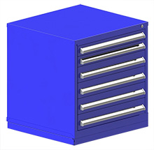 Rack Engineering Modular Cabinet with (2) 3-1/16", (4) 4-5/8" Drawers - 30"W x 27-3/4"D x 32-1/8"H