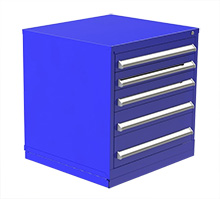 Rack Engineering Modular Cabinet with (2) 3-7/8", (1) 4-5/8", (1) 5-7/16", (1) 7-1/16" Drawers - 30"W x 27-3/4"D x 32-1/8"H