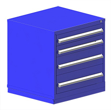 Rack Engineering Modular Cabinet with (2) 4-5/8", (2) 7-13/16" Drawers - 30"W x 27-3/4"D x 32-1/8"H
