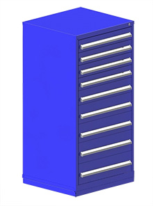 Rack Engineering Modular Cabinet with (4) 4-5/8", (1) 5-7/16", (2) 7-1/16", (2) 7-13/16" Drawers - 30"W x 27-3/4"D x 61-1/8"H