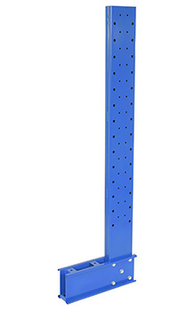 Standard Duty Cantilever Single Sided Upright - 4-3/4"W x 21-3/4"D x 96-1/2"H, for 12" Arms