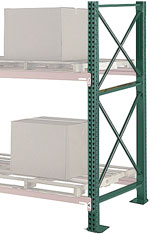42" X 120" Upright, 2 Cross Braces & 5" x 7" Base Plate