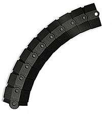 Sidewinder Cable Protective Cover, Adder - 1'L, Black