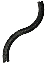 Sidewinder Cable Protective Cover - 3'L, Black