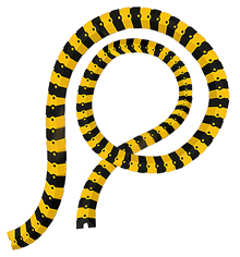Sidewinder Cable Protective Cover - 24'L, Black & Yellow