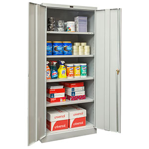 Antimicrobial Cabinet w/ 4 Adjustable Shelves - 36"W x 18"D x 78"H