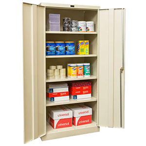 Steel Cabinet - 36"W x 18"D x 72"H w/ 4 Adjustable Shelves