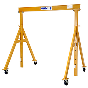 Adjustable Steel Gantry Crane - 3 Ton Cap., 13' 6" Clear Span, 12' 4" to 15' 10" Under Beam, A-Series