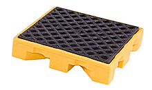 Spill Deck, 1-Drum - 25-7/8"L x 25-7/8"W x 5-3/4"H, Capacity: 1,500 lbs., 11 gal.