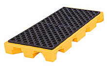 Spill Deck, 2-Drum - 52"L x 25-7/8" W x 5-3/4"H, Capacity: 3,000 lbs., 22 gal.