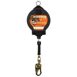 Self Retracting Fall Protection Lanyard, 50' Cable, 310 lb. Capacity, ANSI Class B