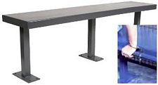 Steel Bench - 6'L x 13"W Seat, with Handcuff Rail