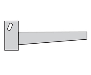 Heavy Duty Cantilever Arm - Straight, No Lip, 60"L, 1,300 Lbs. Capacity