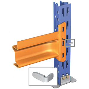 Safety Clip for Wide Span Shelving Beam